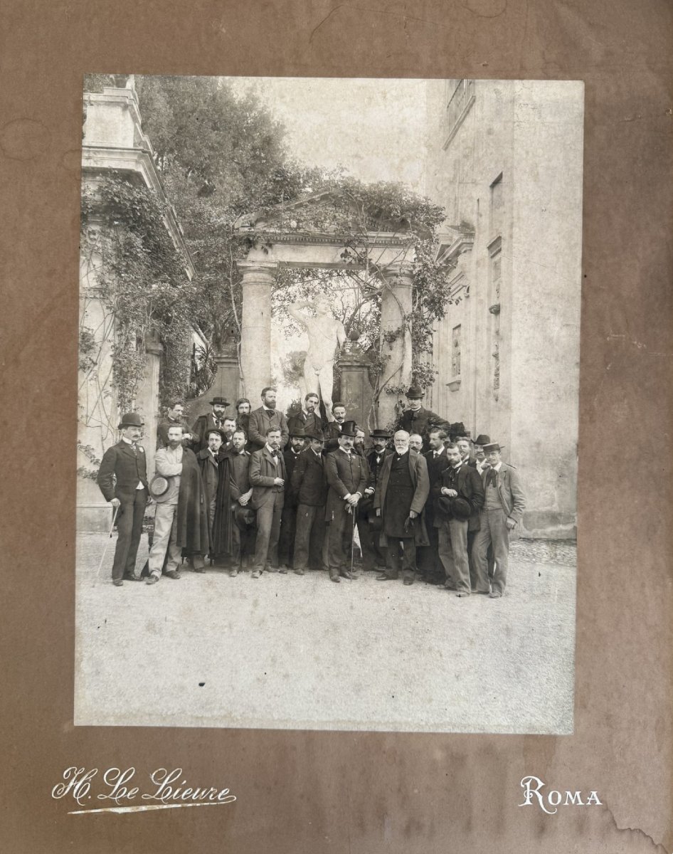 Photographie Historique (c. 1898) – Les Pensionnaires de la Villa Médicis par Henri LE LIEURE-photo-6