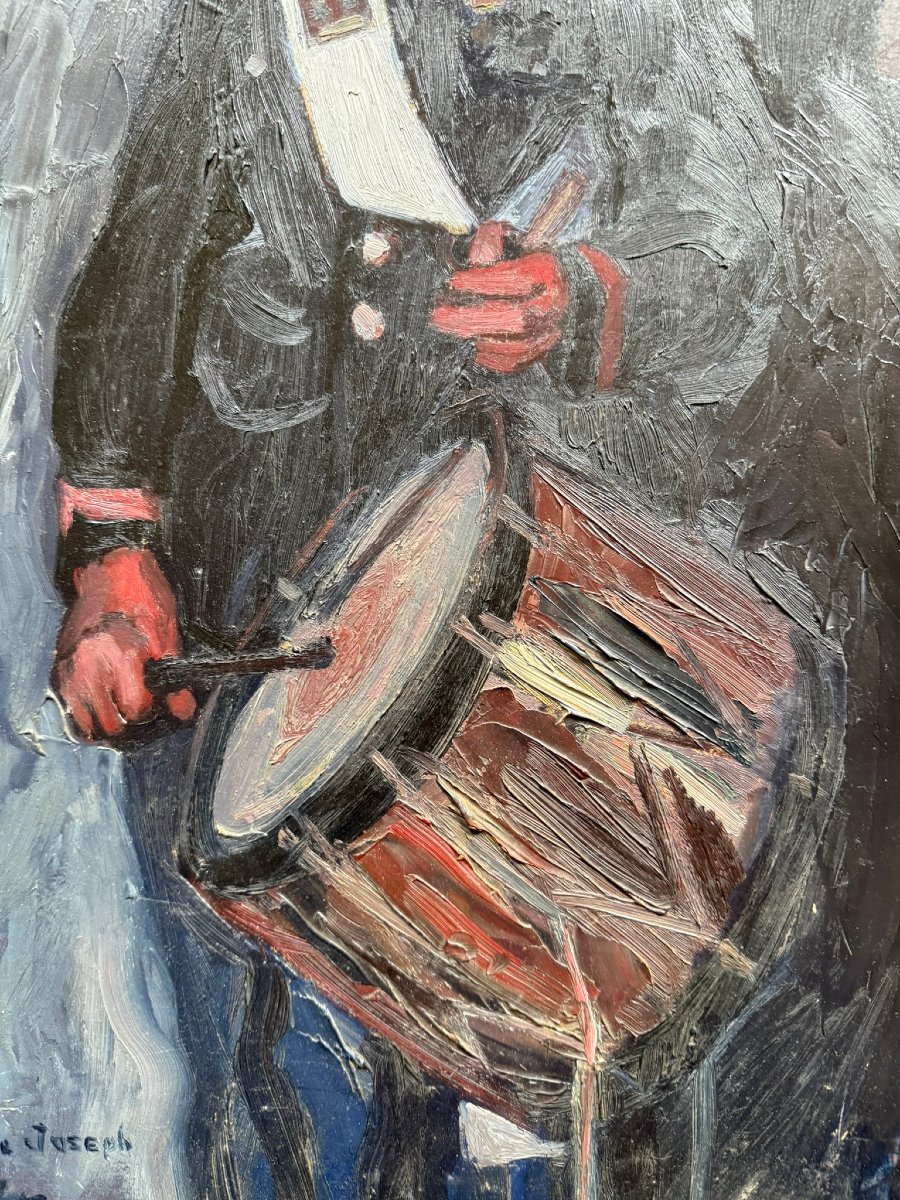 Huile sur Panneau – École de Montmartre – Œuvre de G. JOUBIN & F. LAVAL – Père Joseph -photo-4