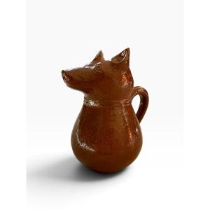 Pichet à absinthe zoomorphe à tête de chien - XIXème 