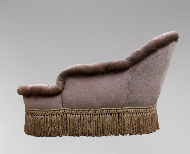 Napoleon III Period Upholstered Daybed -photo-3
