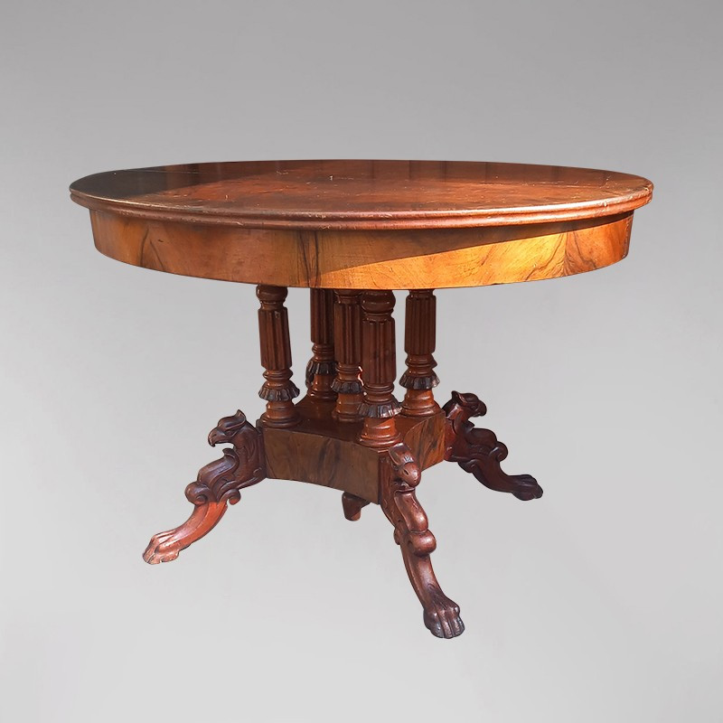 Table guéridon en acajou 