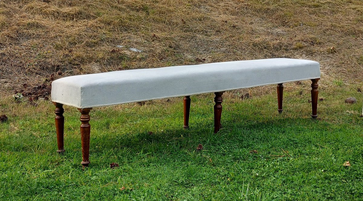 Paire de banquettes de style Louis XVI-photo-1