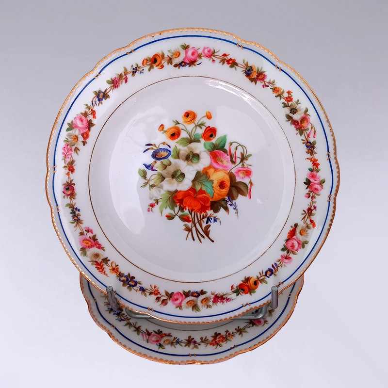 Service à dessert en porcelaine de Paris -photo-2