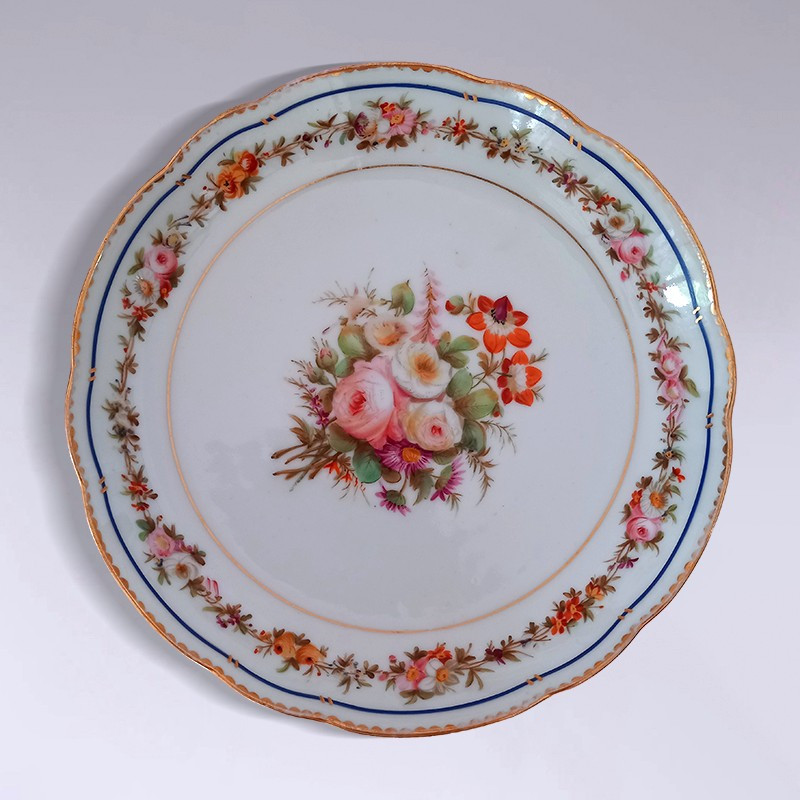 Service à dessert en porcelaine de Paris -photo-3