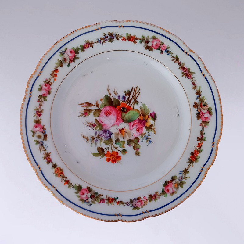 Service à dessert en porcelaine de Paris -photo-3