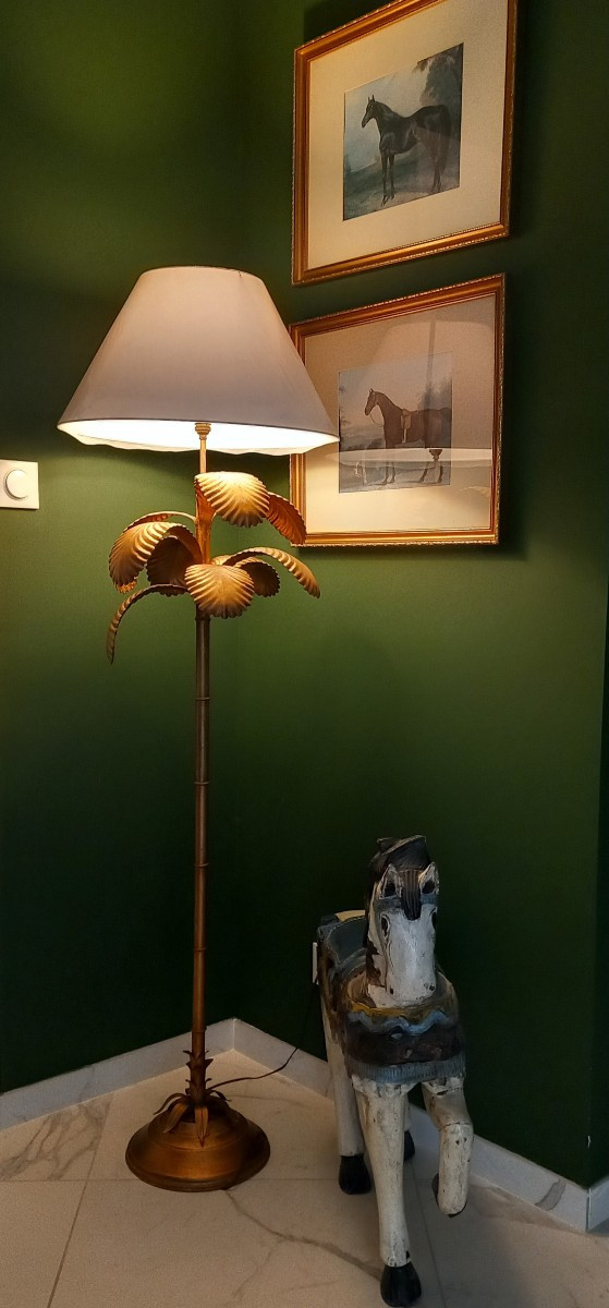 Lampadaire en forme de palmier