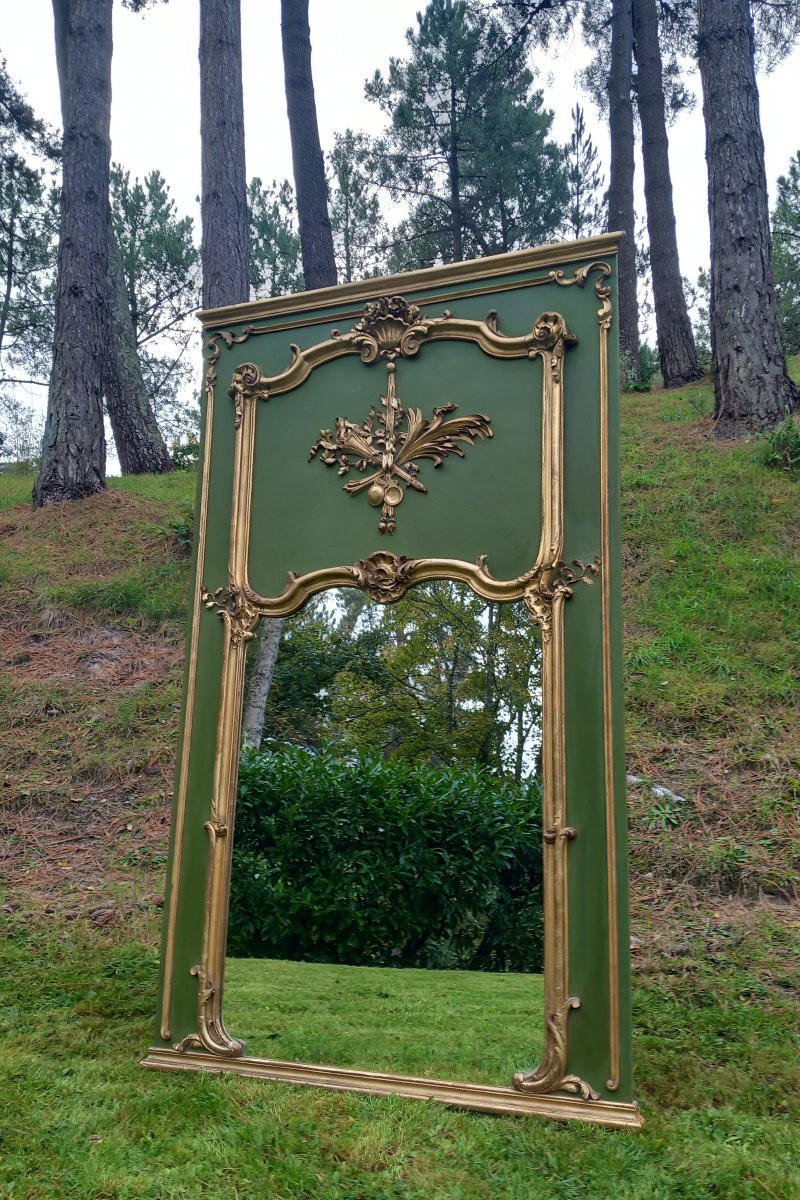 Grand miroir de cheminée ou trumeau Louis XV transition-photo-1