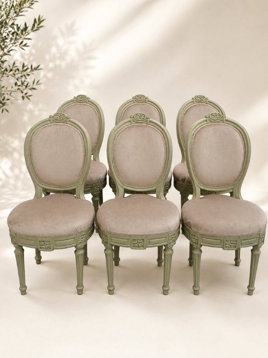 Set Of Six Louis XVI Period Chairs