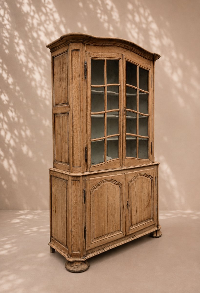 meuble deux-corps d'époque XVIIIᵉ siècle en chêne – Nord de la France-photo-3