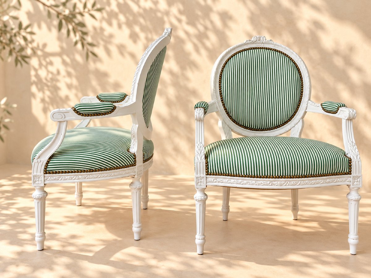 Pair Of Louis XVI-style Armchairs – 19th Century-photo-4