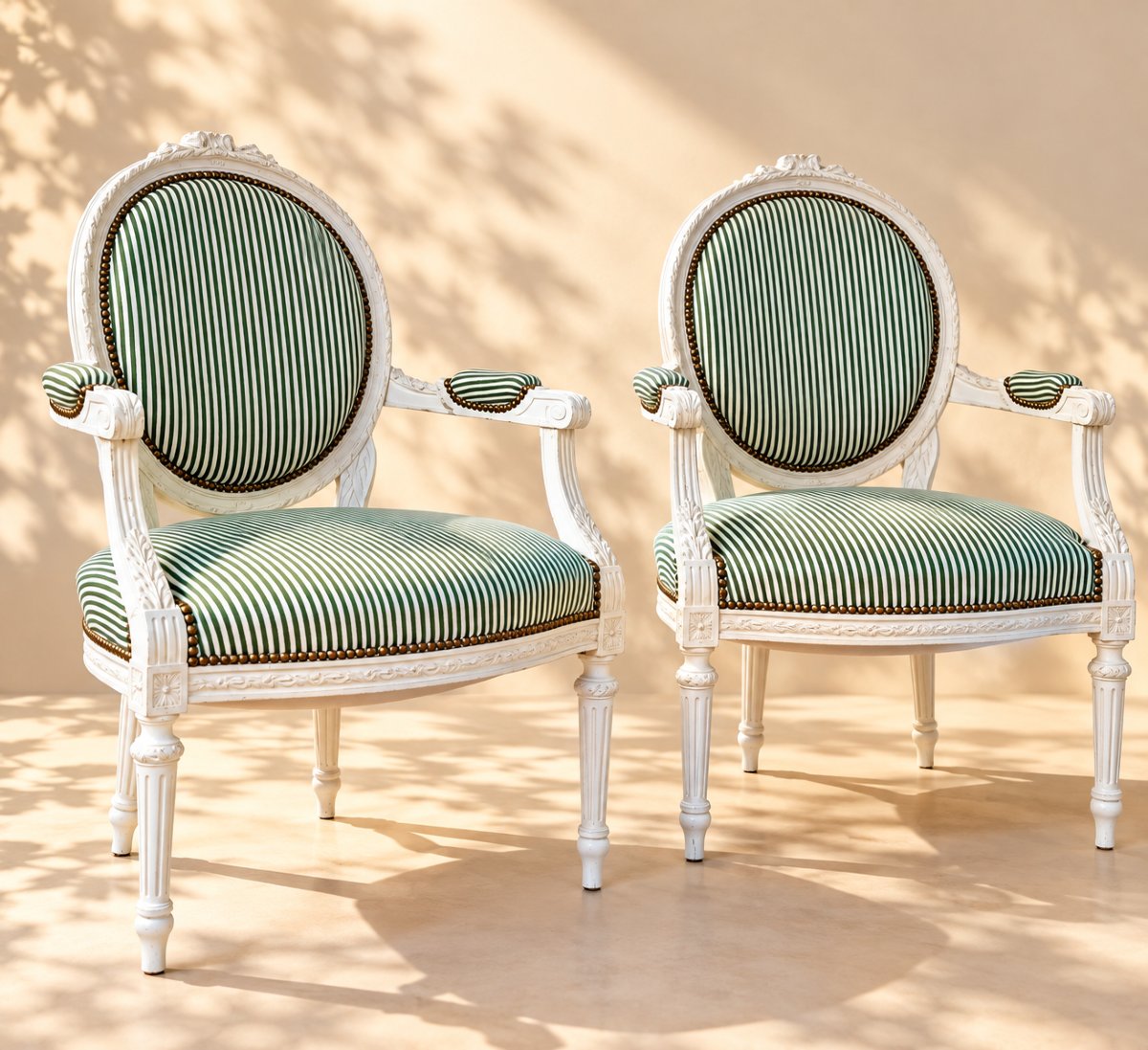 Pair Of Louis XVI-style Armchairs – 19th Century