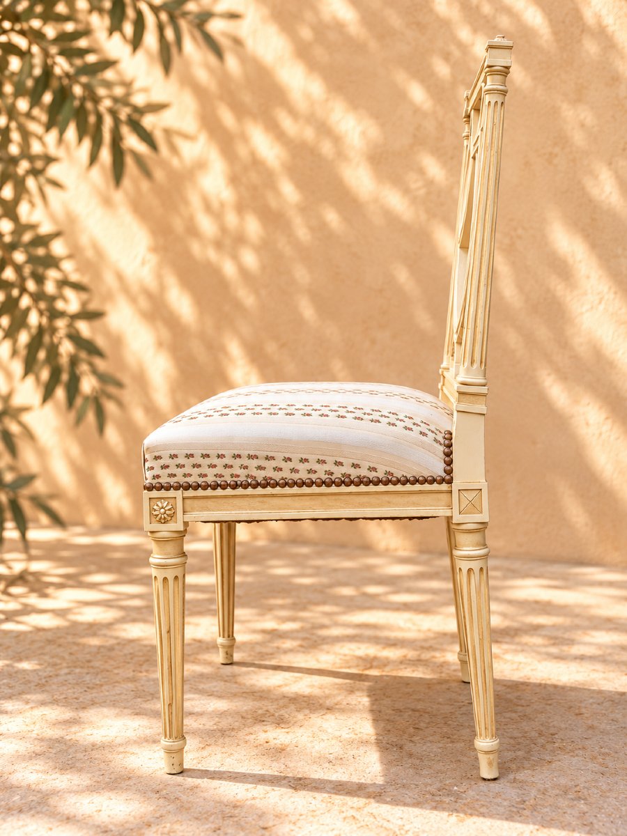 Set Of 4 Lyre-back Chairs From The Early 20th Century -photo-1