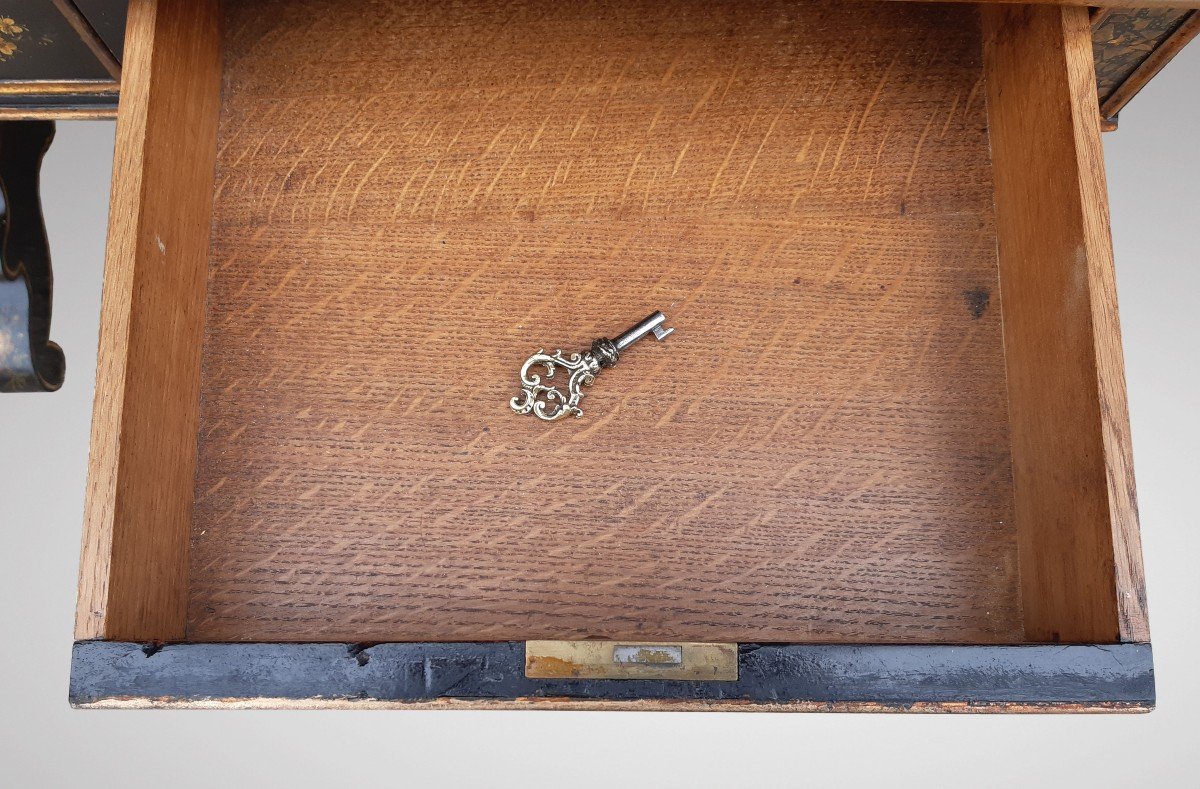 Table Noire à Deux Volets époque  Napoléon III-photo-2