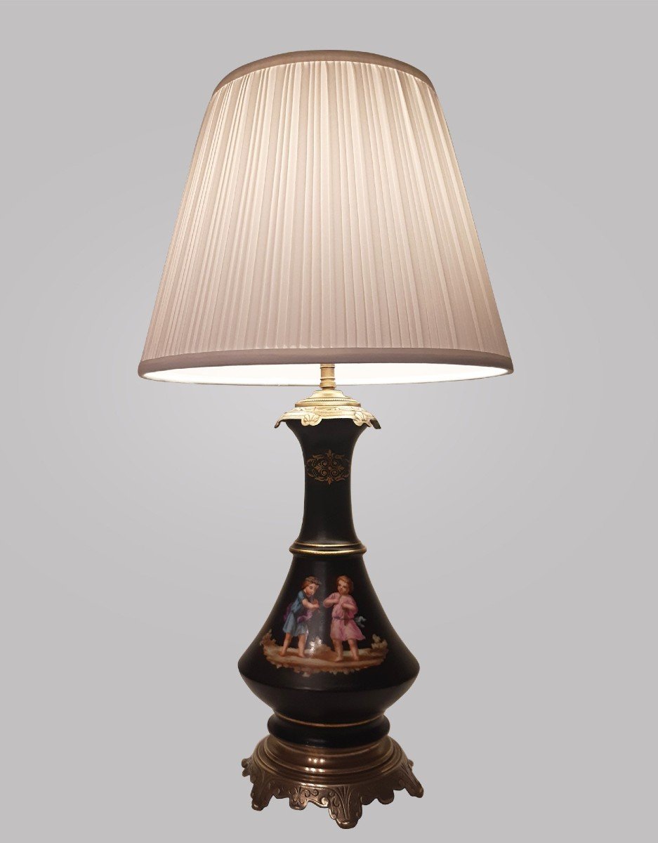 Lampe à Pétrole à Décor d'Enfants