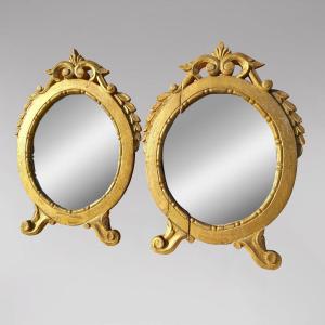 Paire De Miroirs de table Louis XV 