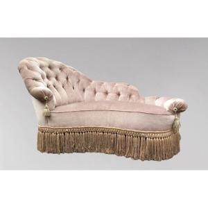 Méridienne capitonnée époque Napoléon III 
