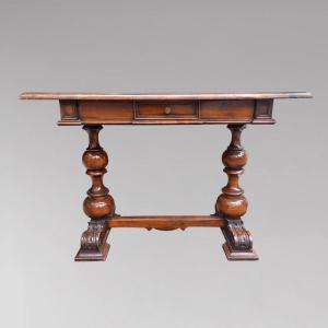 Varnished Wooden Console
