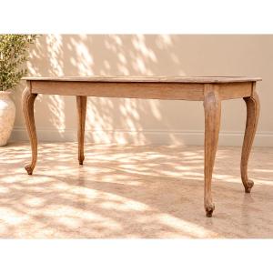 Large Natural Oak Console Table In The Louis XV Style – Early 20th Century – 175 Cm