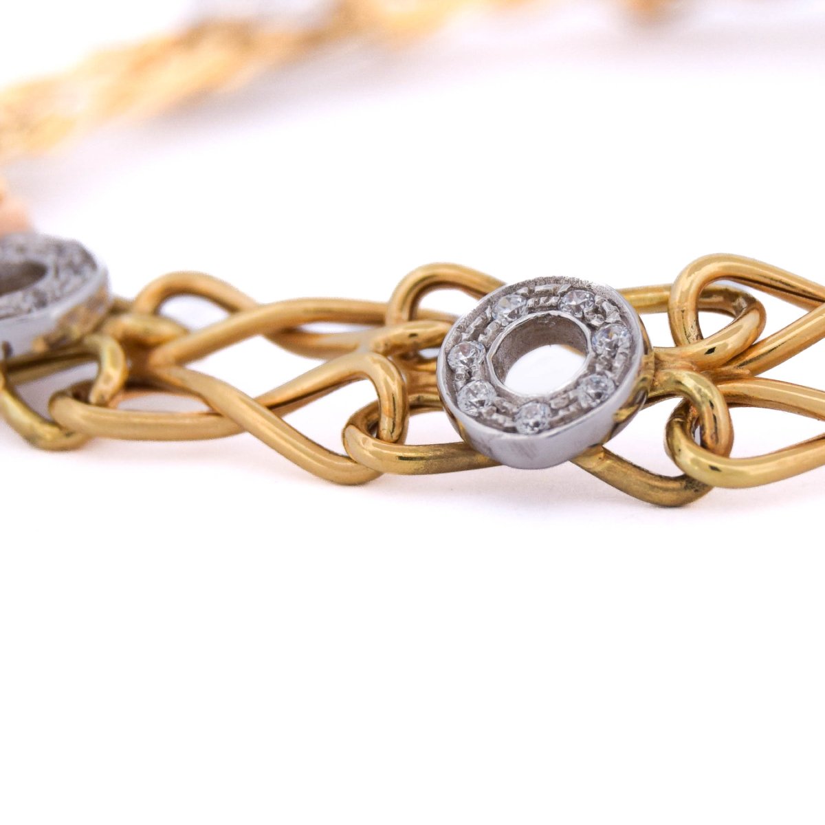 Bracelet en or 18 kt avec diamants   BR54 114-40-photo-2