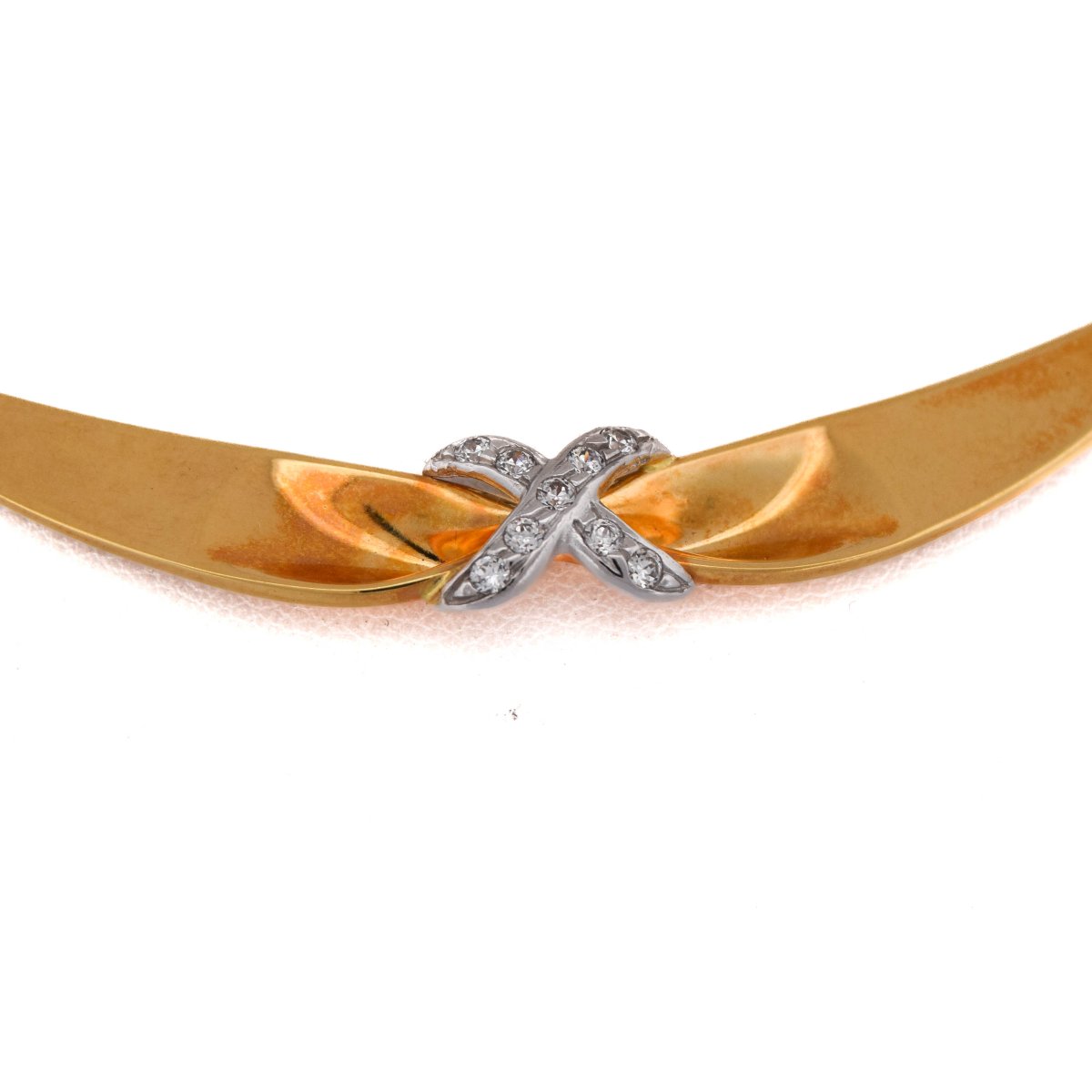 Collier en Or 18 Carats et Diamants – Collier Vintage      CL57 128-27 (07119)-photo-4