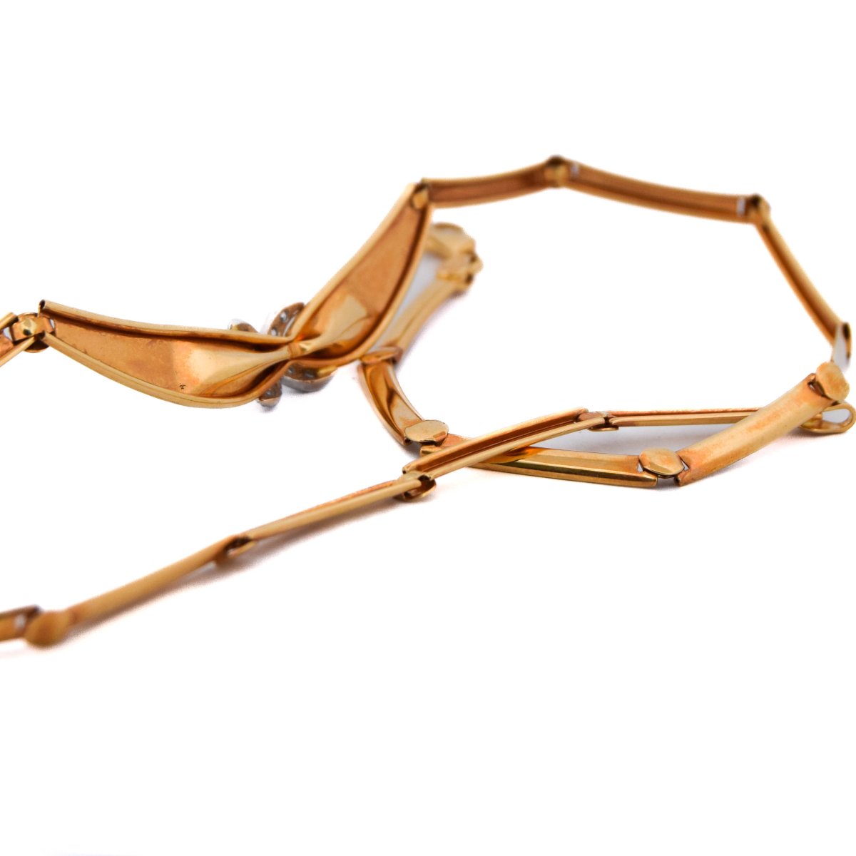 Collier en Or 18 Carats et Diamants – Collier Vintage      CL57 128-27 (07119)-photo-1