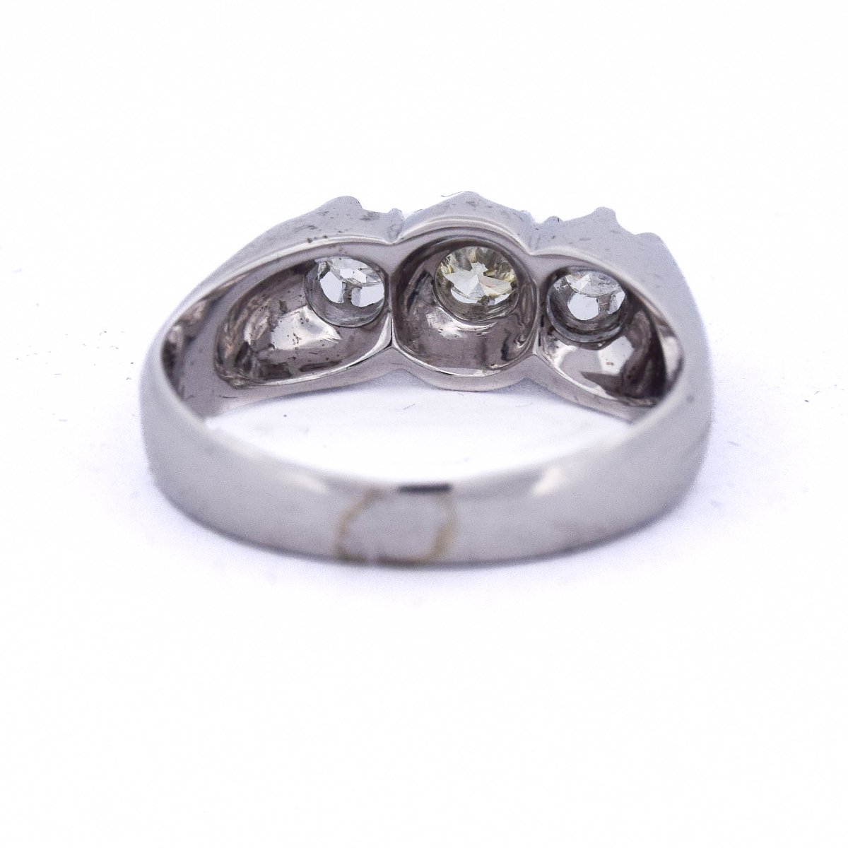 Bague or 18k diamants taille ancienne   AN244 (0579)-photo-3