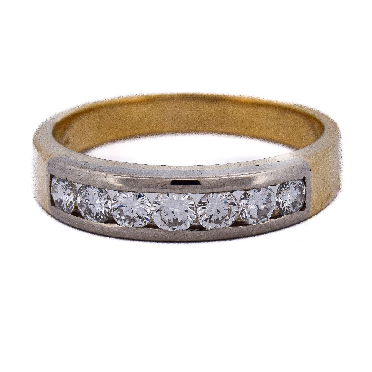 Bague or 18k diamants taille ancienne   AN488 112-362 (0089)