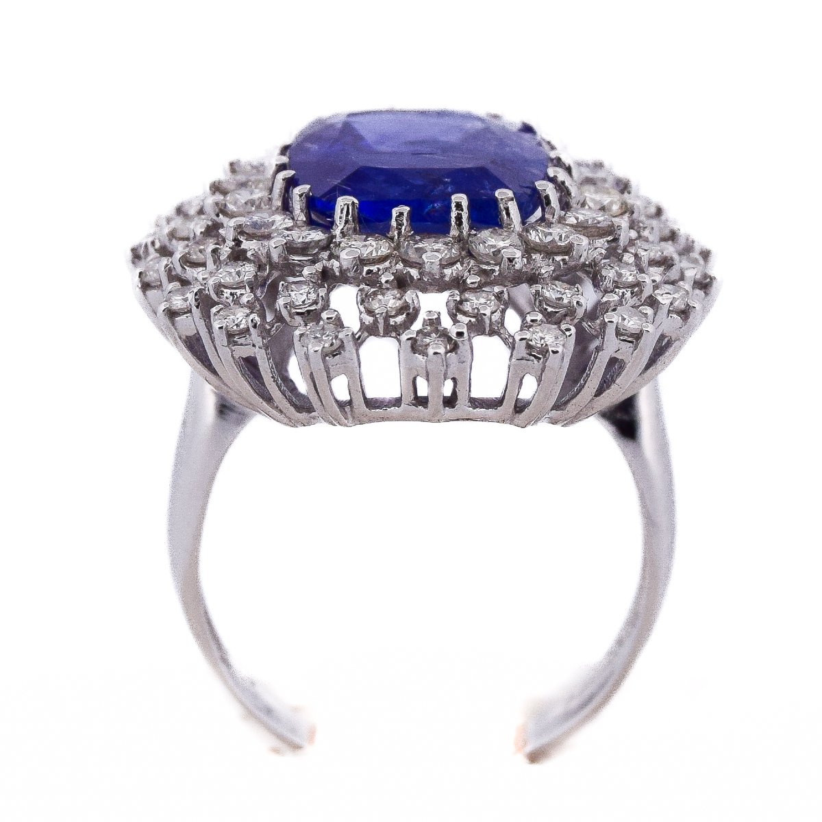 18k Gold Tanzanite Diamond Ring   An383 (06139)-photo-3