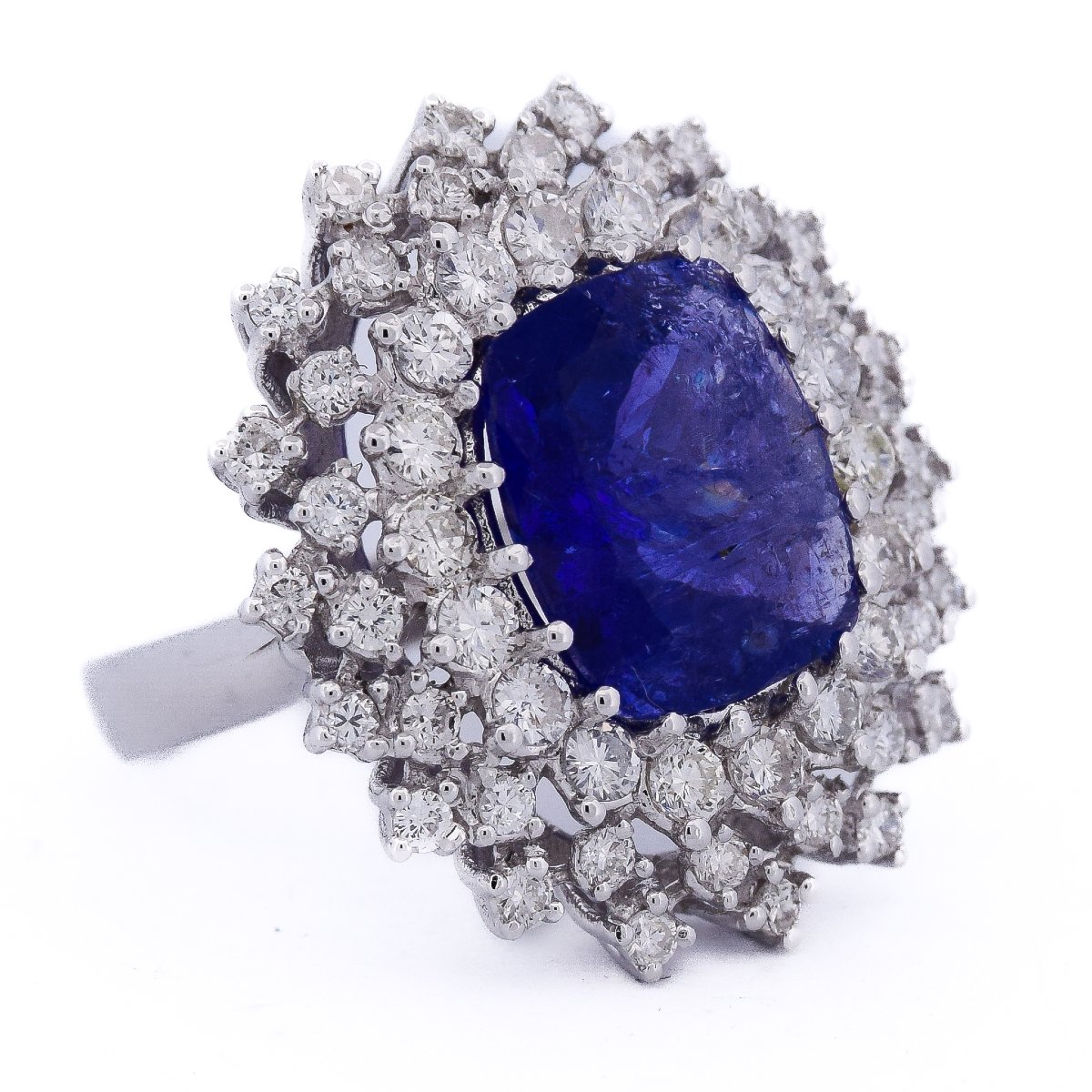 18k Gold Tanzanite Diamond Ring   An383 (06139)-photo-4