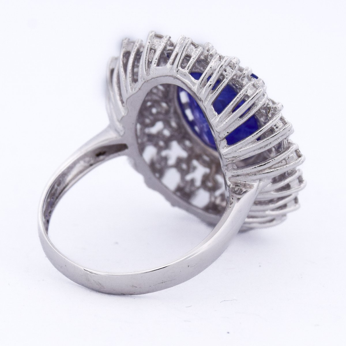 18k Gold Tanzanite Diamond Ring   An383 (06139)-photo-6