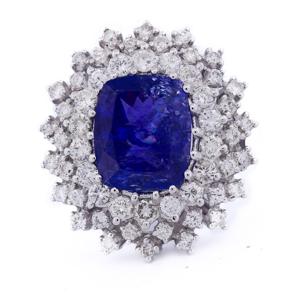 18k Gold Tanzanite Diamond Ring   An383 (06139)