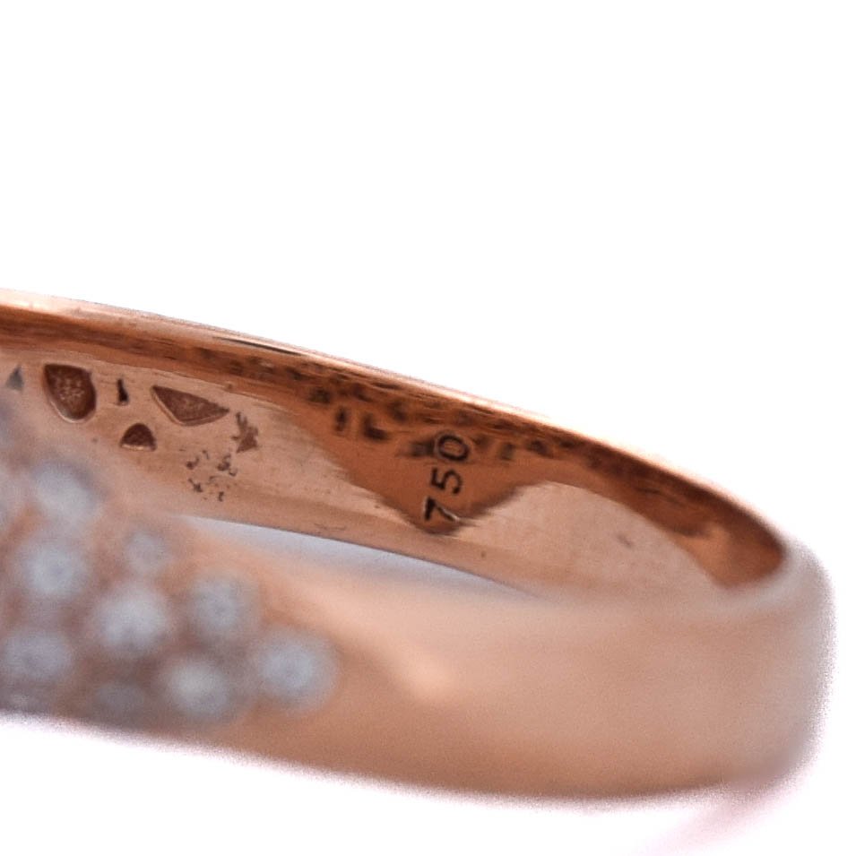Rose Gold Diamond Heart Ring   An52 (0099)-photo-4