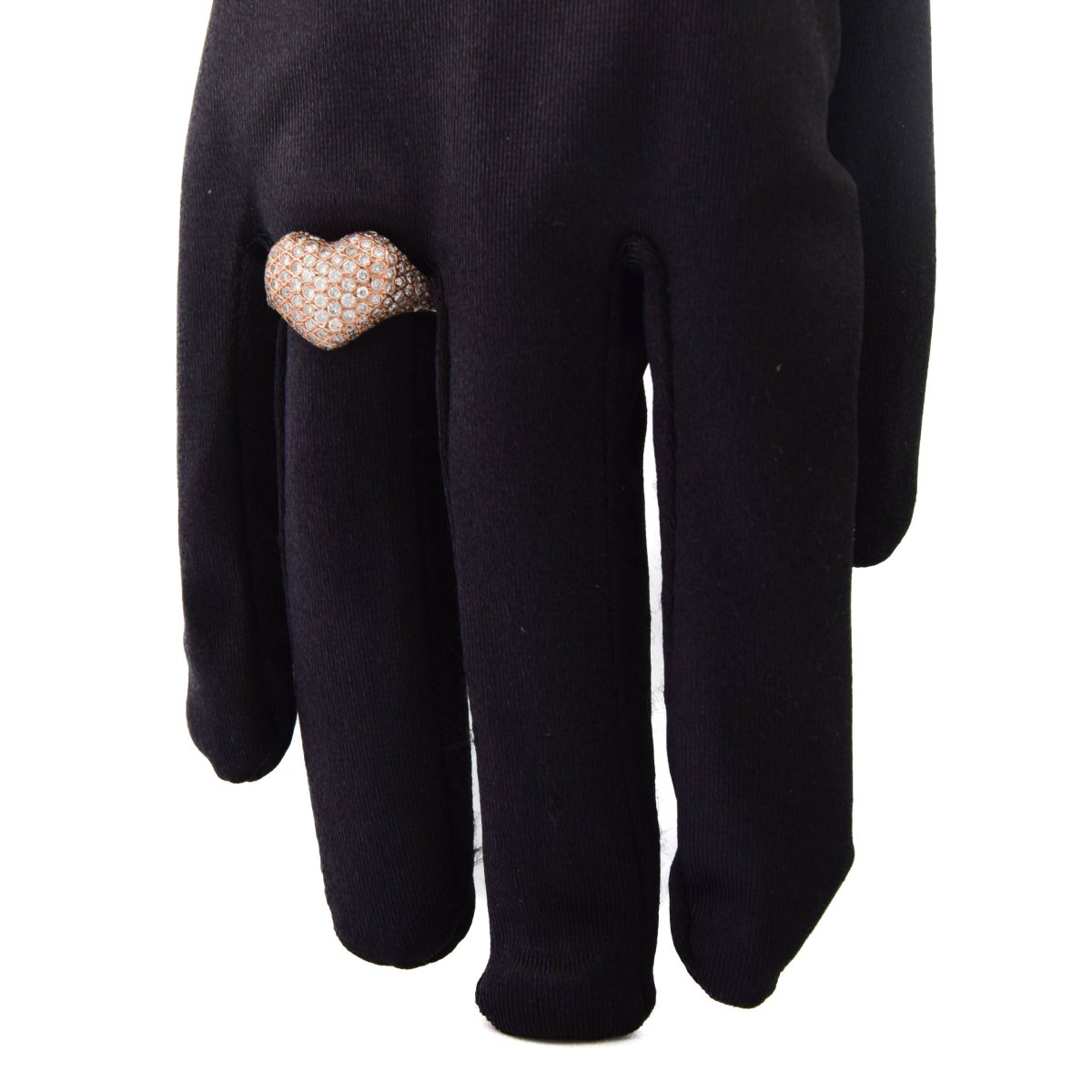 Rose Gold Diamond Heart Ring   An52 (0099)-photo-8