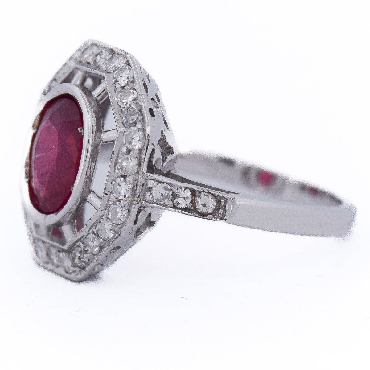 Bague Art Déco rubis diamants  AN107 (0589)-photo-5