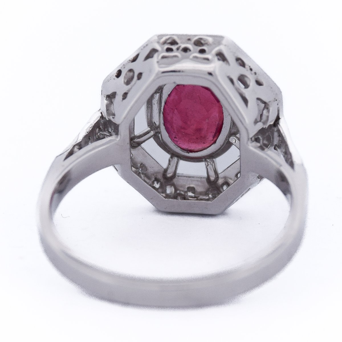 Bague Art Déco rubis diamants  AN107 (0589)-photo-6