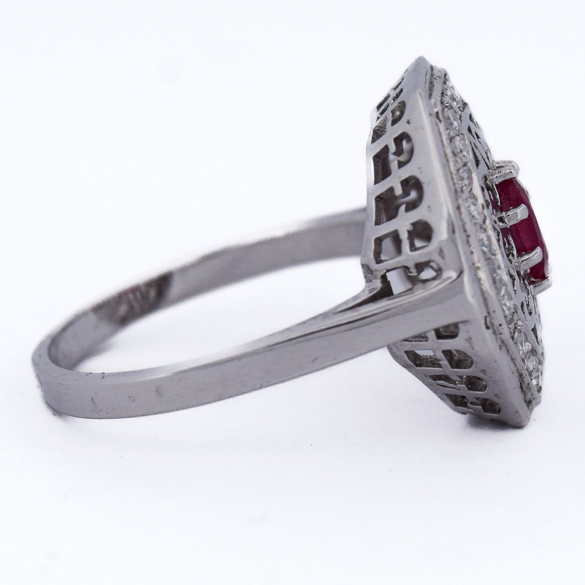 Art Deco Ruby Diamond Ring  An111 (0079)-photo-3