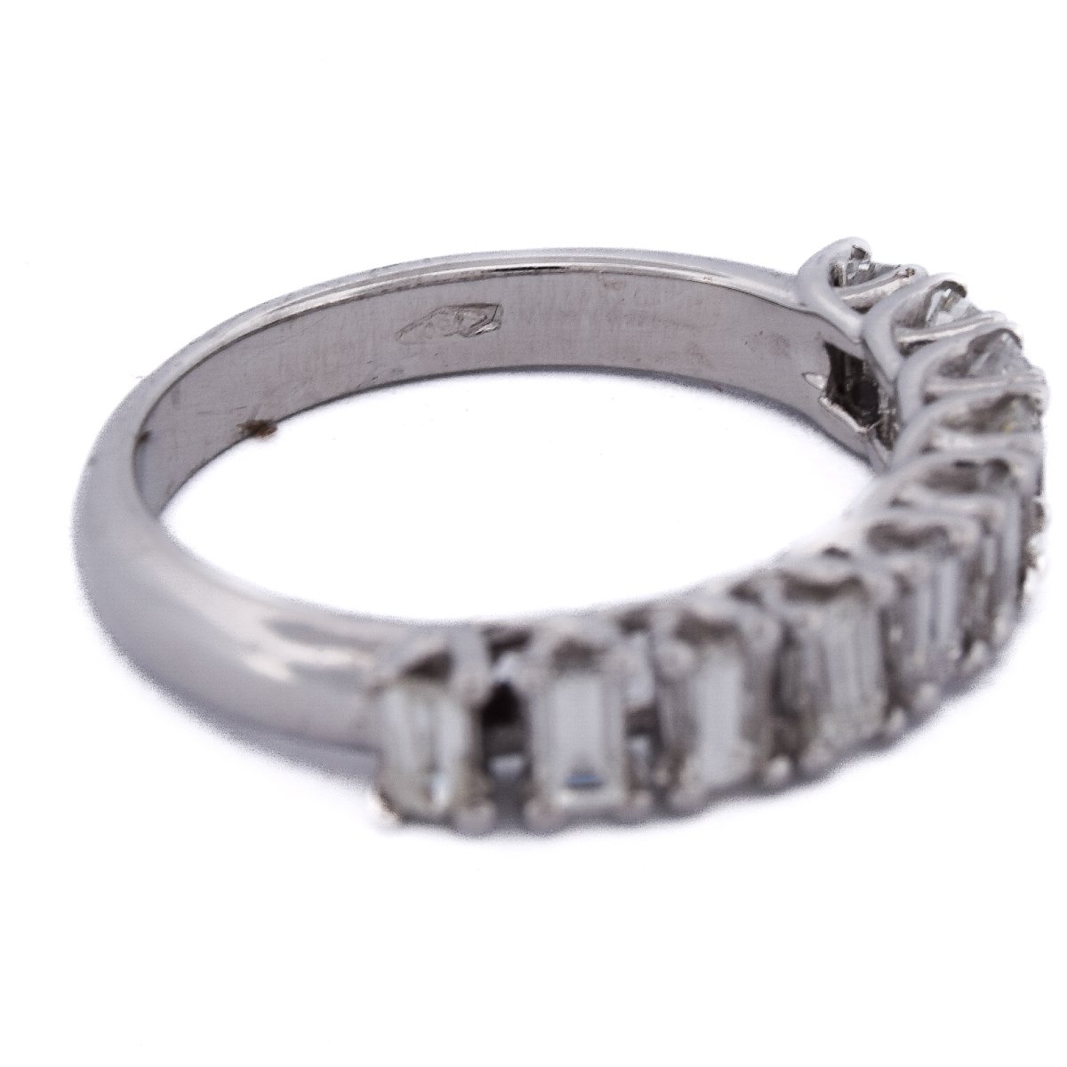 18k Gold Diamond Half Eternity Band  An362 (0079)-photo-3