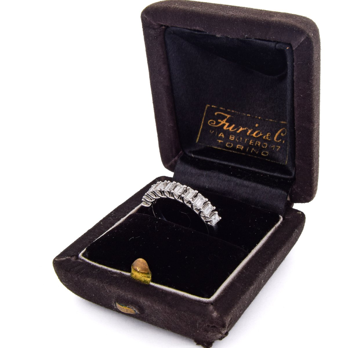 18k Gold Diamond Half Eternity Band  An362 (0079)-photo-5