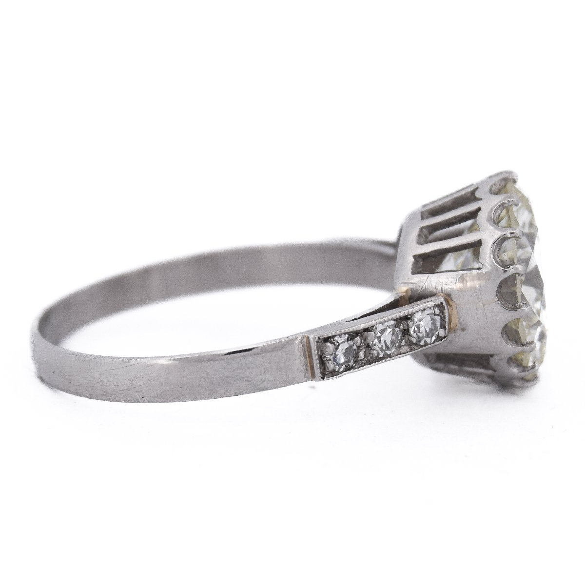 3.6-carat Retro Diamond Solitaire Ring In Platinum   An278 (000519)-photo-3