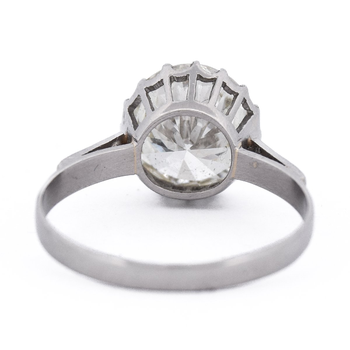 3.6-carat Retro Diamond Solitaire Ring In Platinum   An278 (000519)-photo-4