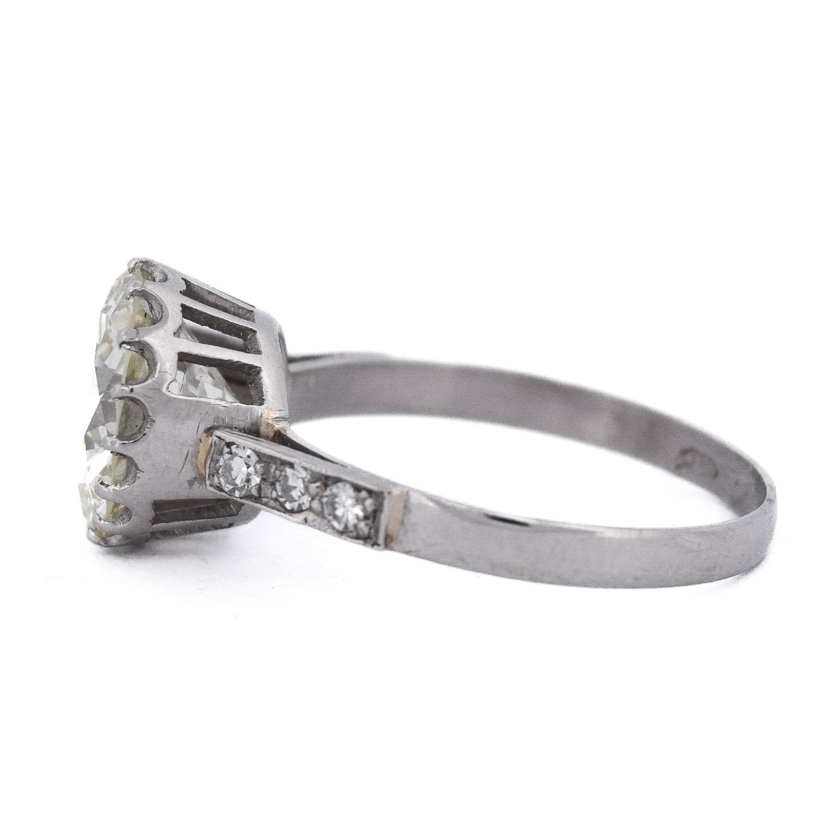 3.6-carat Retro Diamond Solitaire Ring In Platinum   An278 (000519)-photo-1