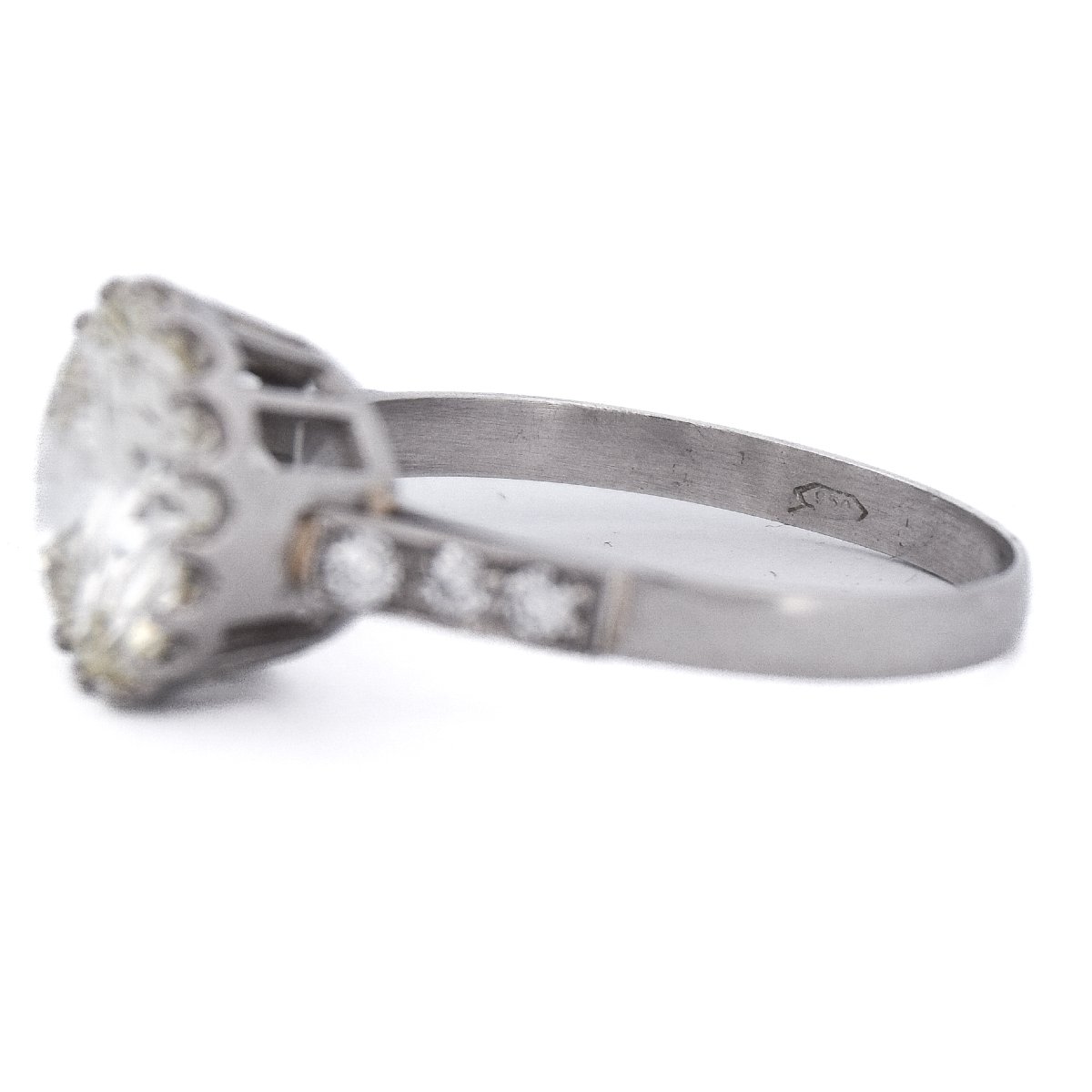 3.6-carat Retro Diamond Solitaire Ring In Platinum   An278 (000519)-photo-2