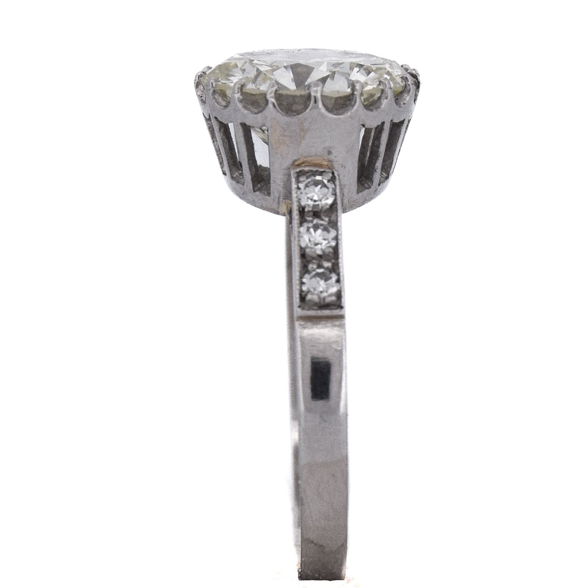 3.6-carat Retro Diamond Solitaire Ring In Platinum   An278 (000519)-photo-6