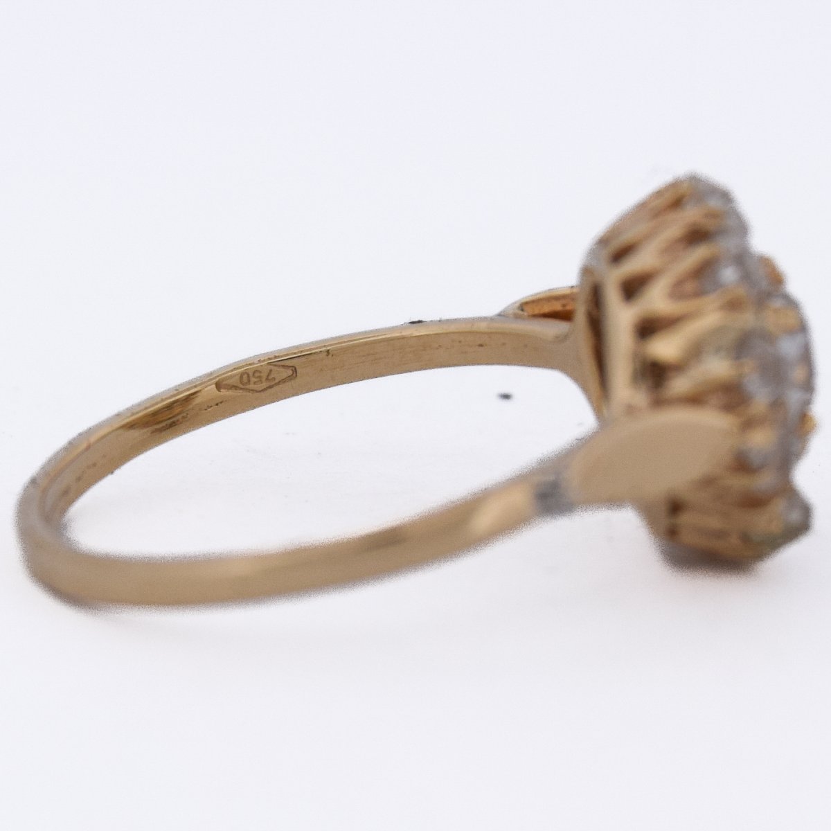 Bague Style Victorien Diamants Taille Ancienne Or 18 Carats   AN585 (00019)-photo-4