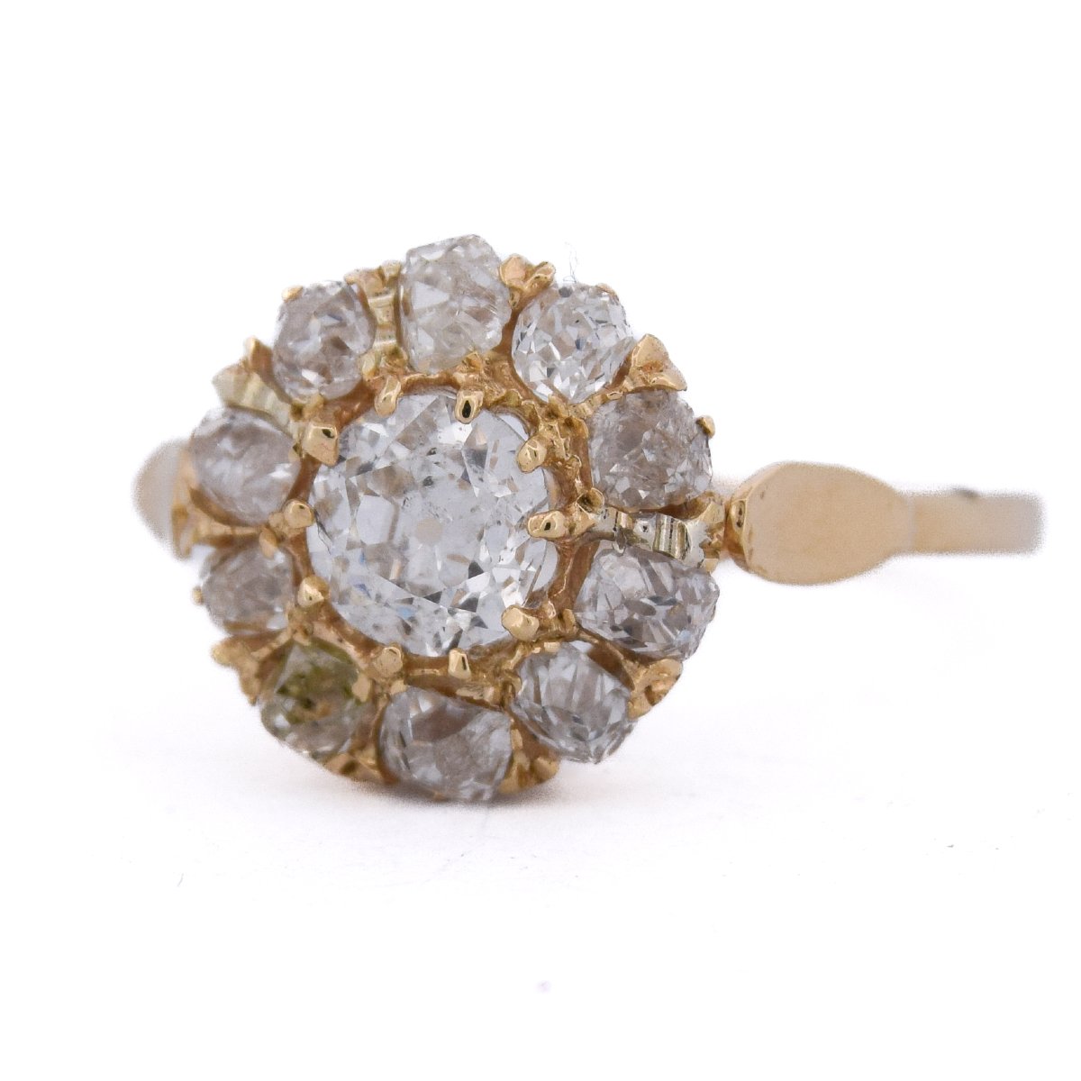 Bague Style Victorien Diamants Taille Ancienne Or 18 Carats   AN585 (00019)-photo-4