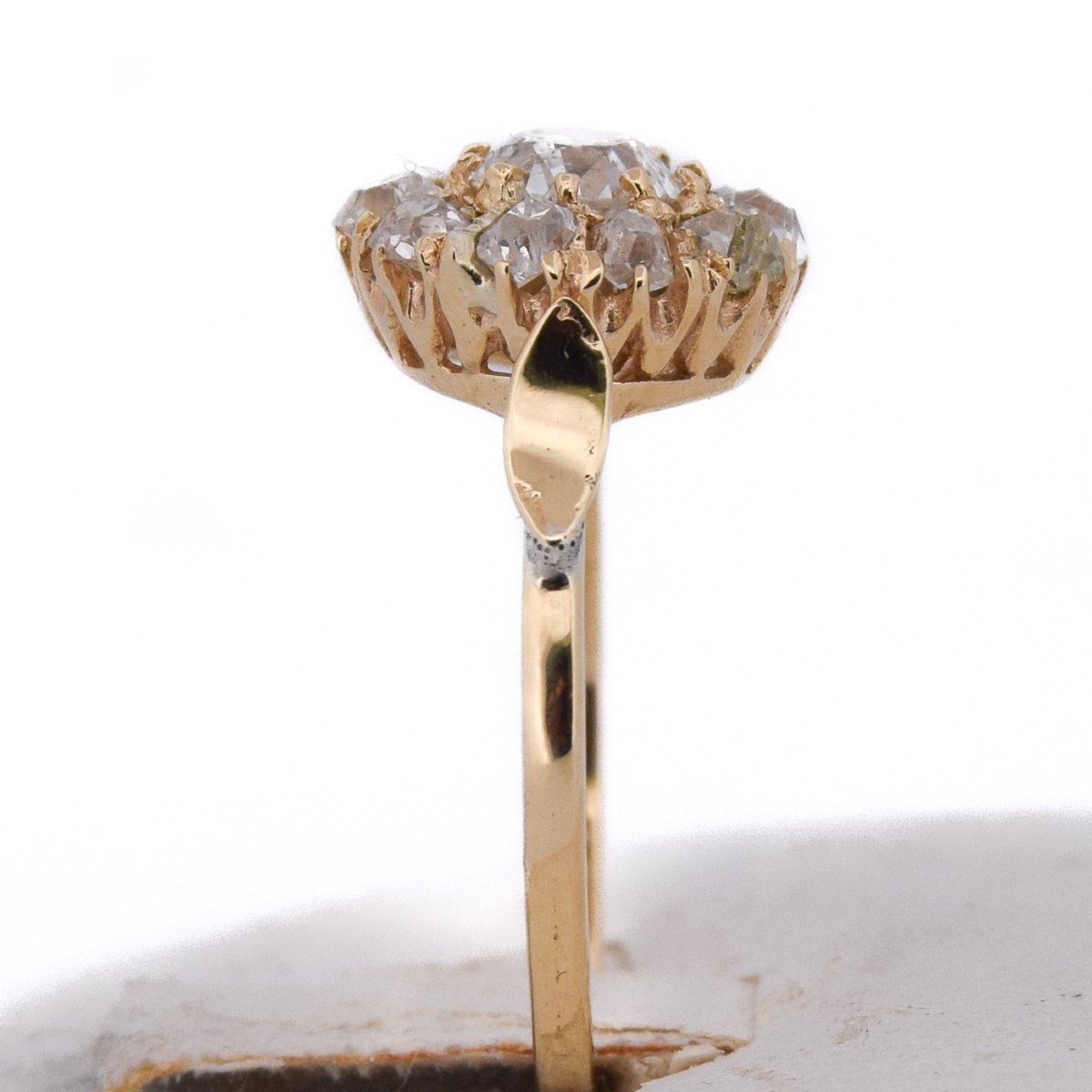 Bague Style Victorien Diamants Taille Ancienne Or 18 Carats   AN585 (00019)-photo-6
