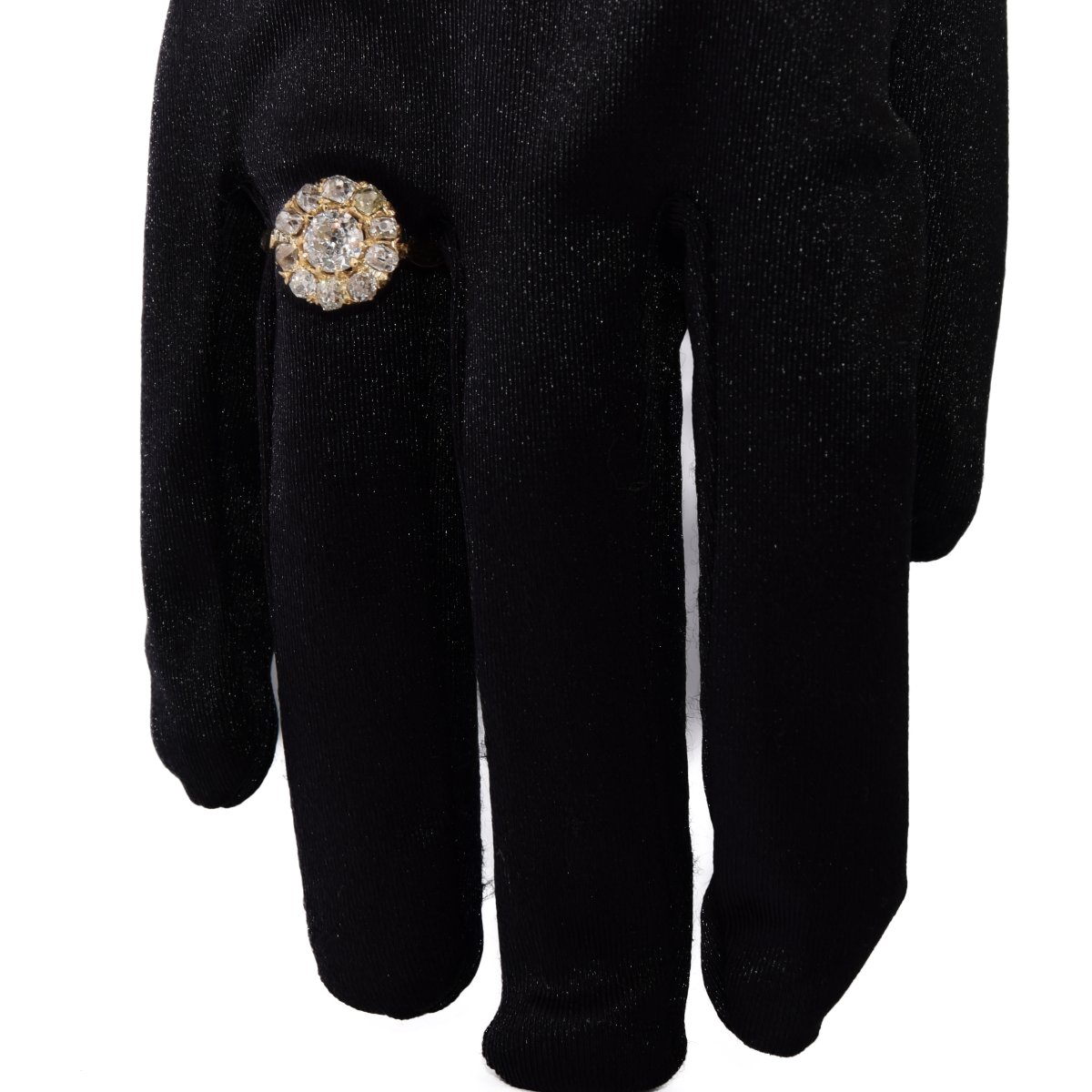 Bague Style Victorien Diamants Taille Ancienne Or 18 Carats   AN585 (00019)-photo-7