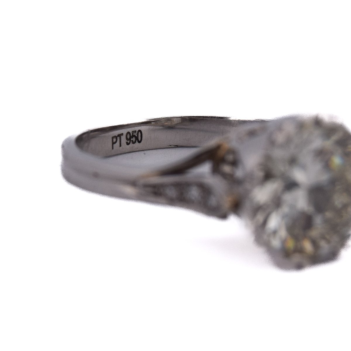 Retro Solitaire Diamond Ring, 3.01 Carats, Platinum   An279 (000419)-photo-1