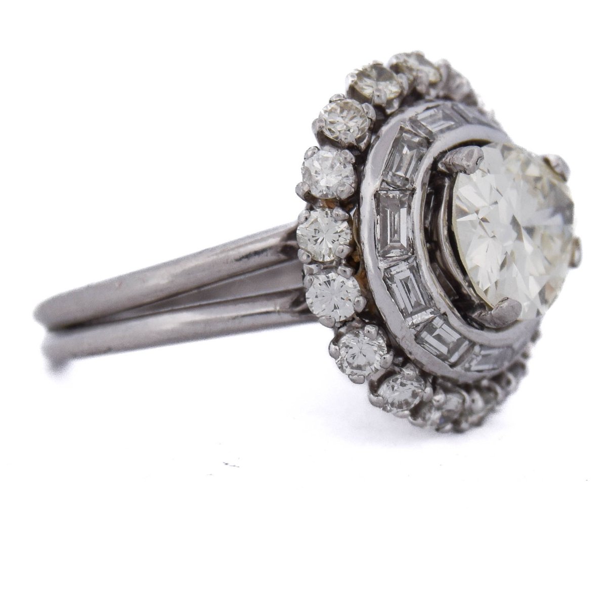1930s Art Deco Ring With A Pear-shaped Diamond In Platinum   An340-photo-8