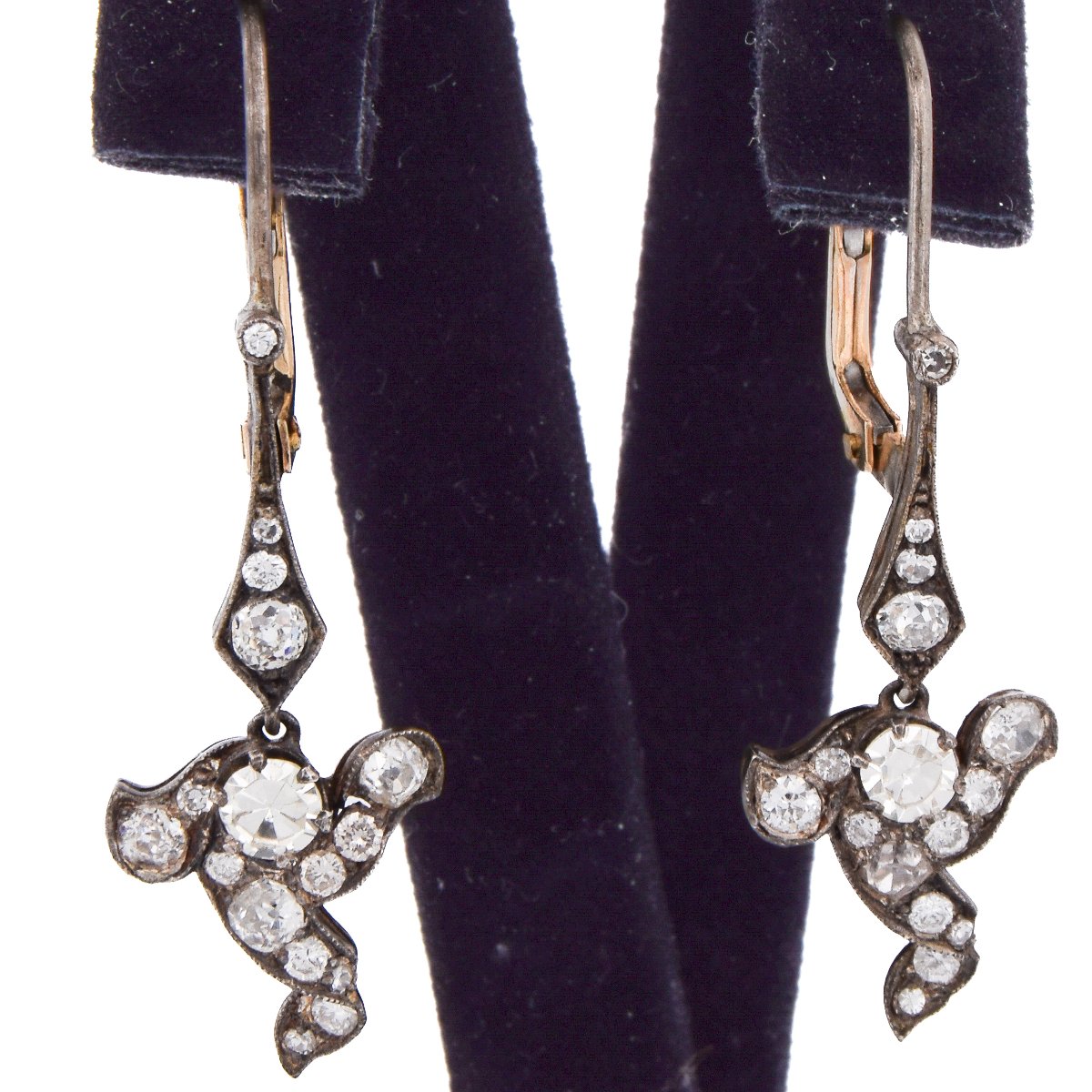 Importante Parure Édouardienne En Platine 950 Et Or 18 KT Diamants Taille Ancienne   PR3 -photo-3